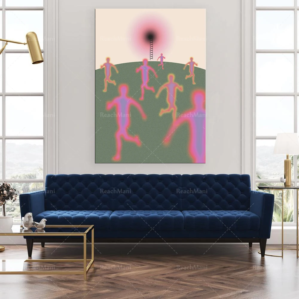 

Running Auras Print Poster