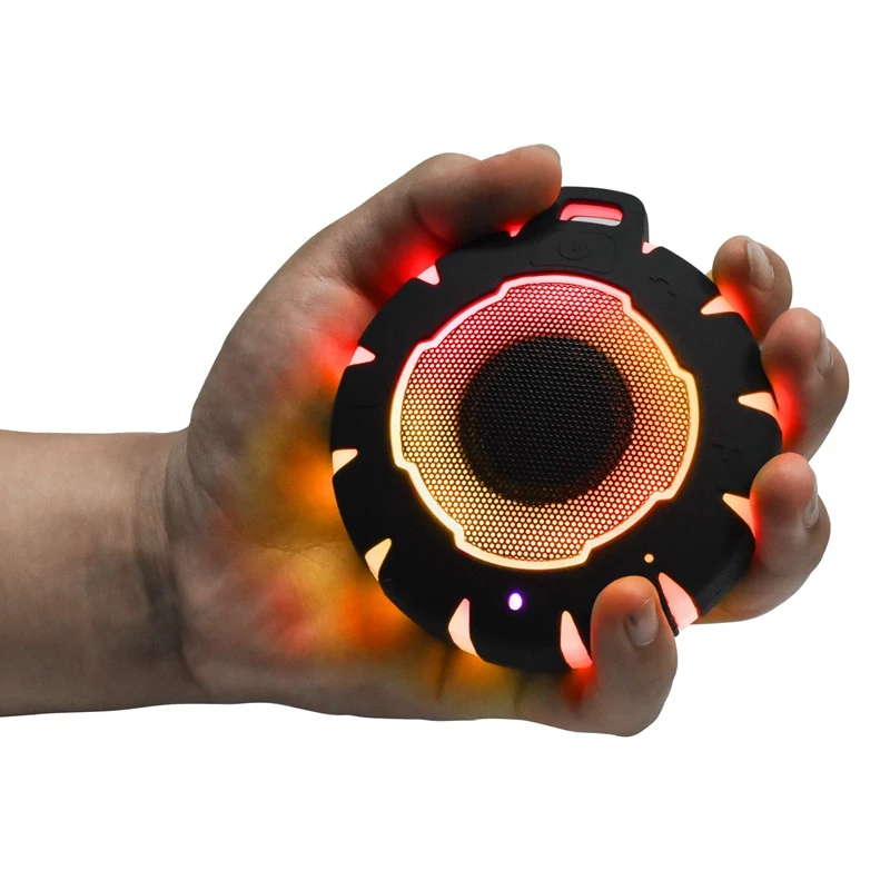 

Rechargeable LED Luminous Super Bass Outdoor Music Player IP67 Waterproof Portable Wireless protable Speaker Fun Gift