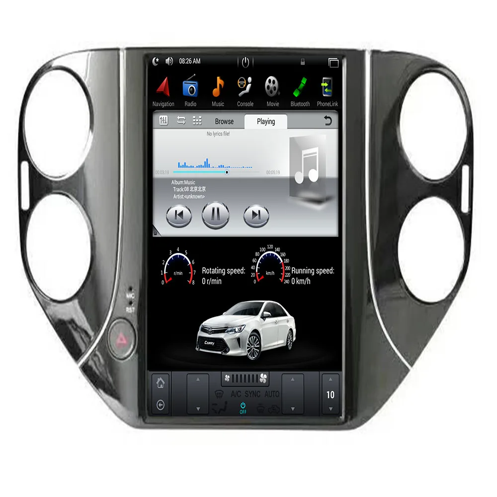 Android Tesla стиль автомобиля без dvd плеера gps навигация для VW Tiguan 2010 2019 радио