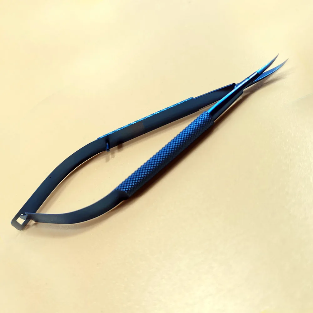 scissors Титановые Tlloy хирургические инструменты офтальмологические микрохирургические стоматологические инструменты держатели игл+ 11,5 см ножницы+ Пинцет - Цвет: scissors