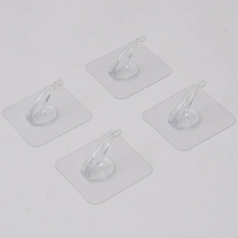 1 шт. Прозрачный Прочный самоклеящиеся двери стены Вешалки крючки станок и Punch