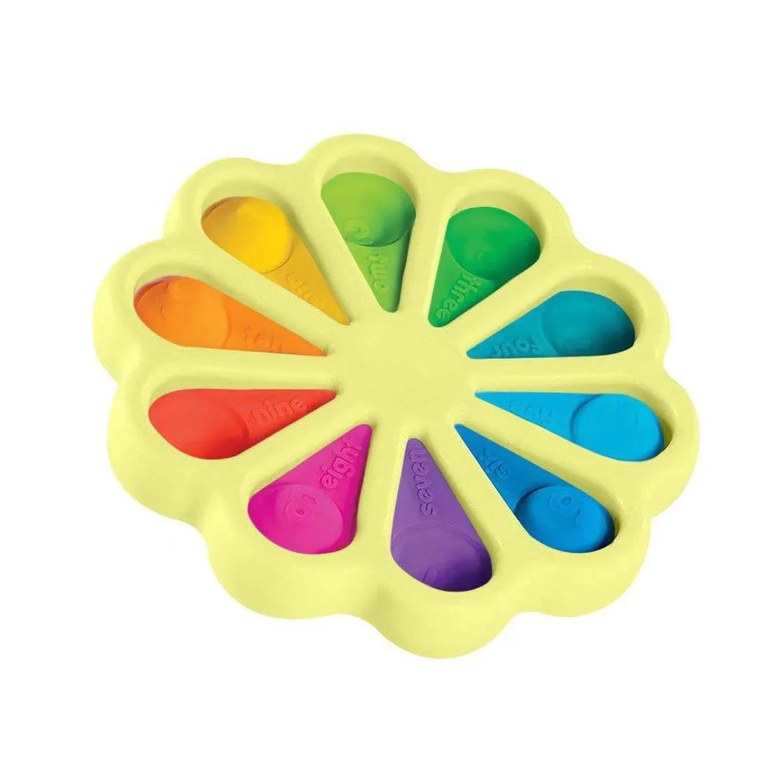 

Fidget Simple Dimple Toys Flower Fidget ToyStress Relief Hand ToyEarly Educational For Kids Adults Anxiety Autism Toyss