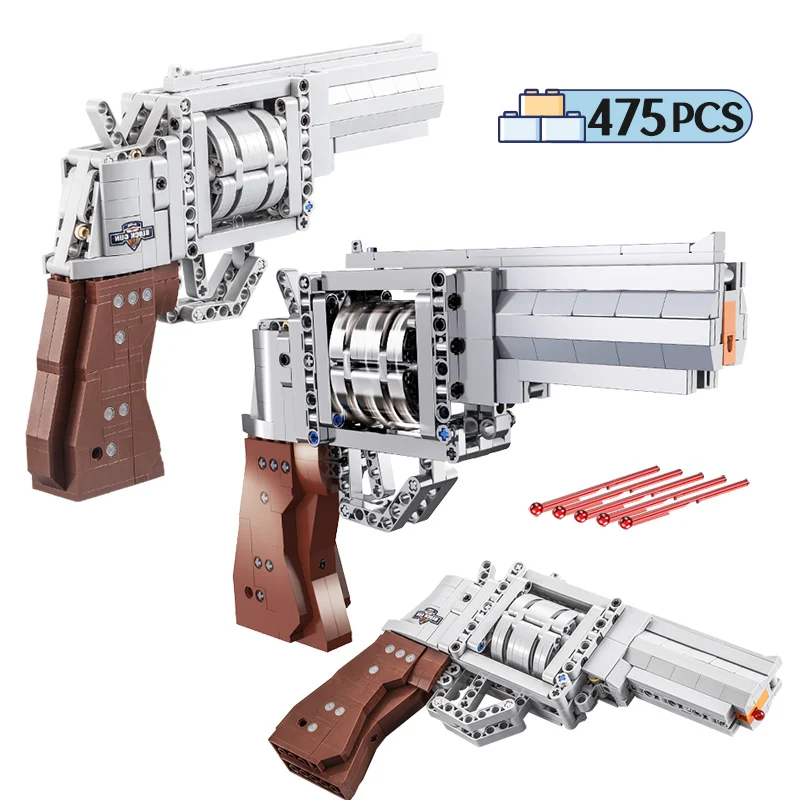 Городская полиция SWAT WW2 револьвер оружие строительные блоки Военная Униформа