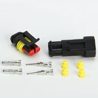5 sets car waterproof 1 5mm terminals 2pin hid plug auto xenon lamp plug automotive electrical wire connector