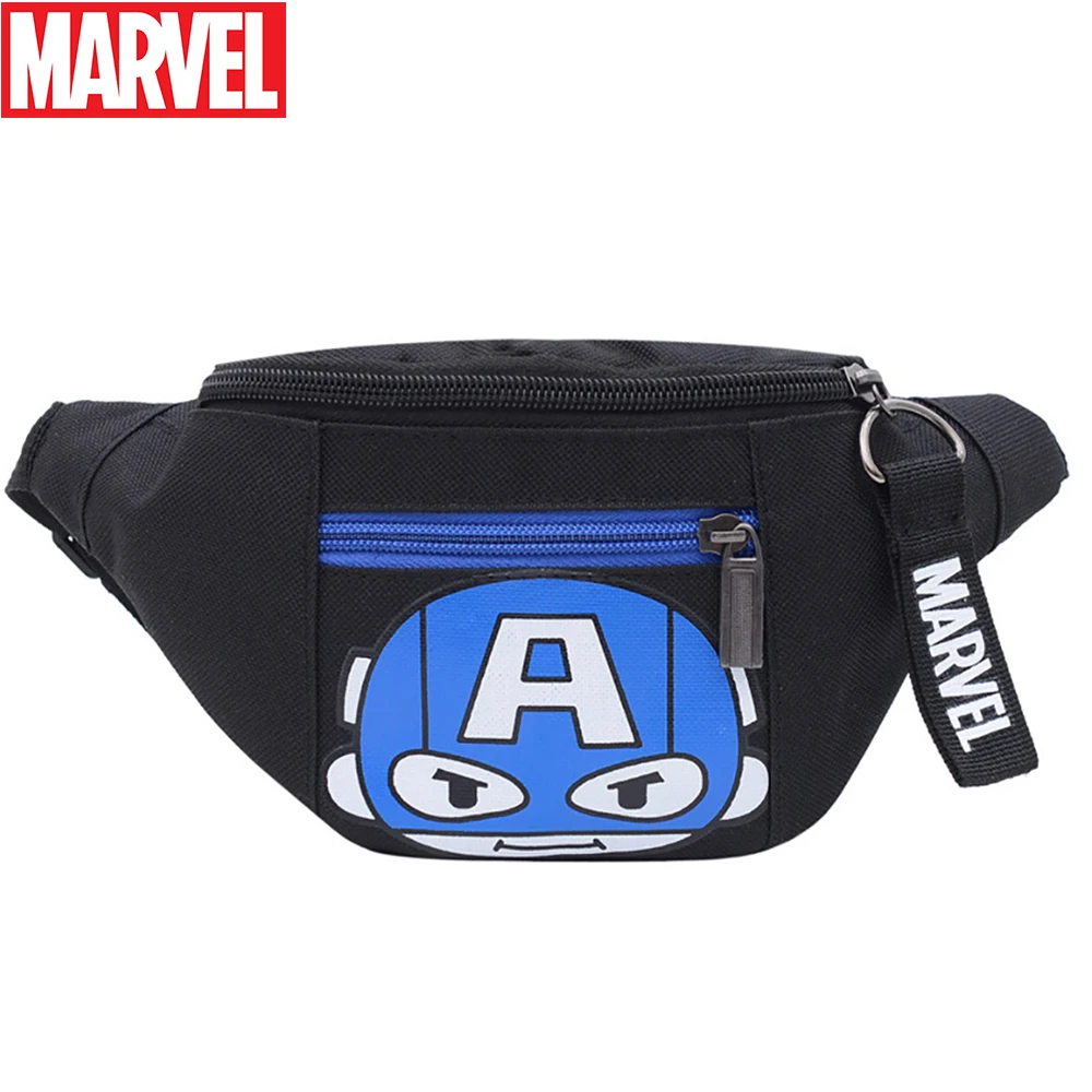

Marvel Captain America Boys Crossbody Bags For Girls Spiderman Fashion Waist Bag Baby Kids Cartoon Iron Man Shoulder Package New