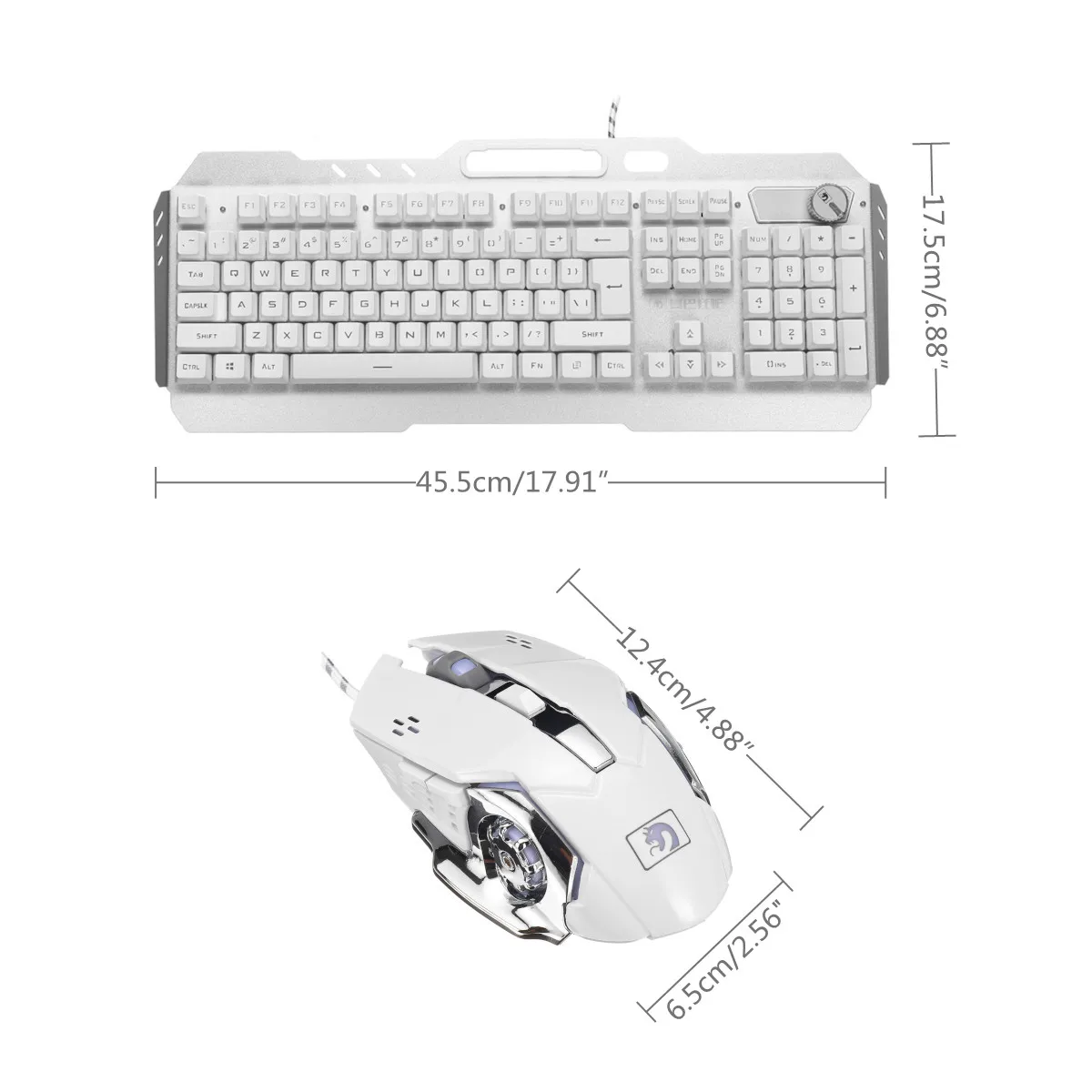 

Ergonomic Wired Gaming Mouse Pad Mechanical Keyboard Blue Switch Keyboards for Tablet Desktop Sticker Gamer Mice Backlight Mause