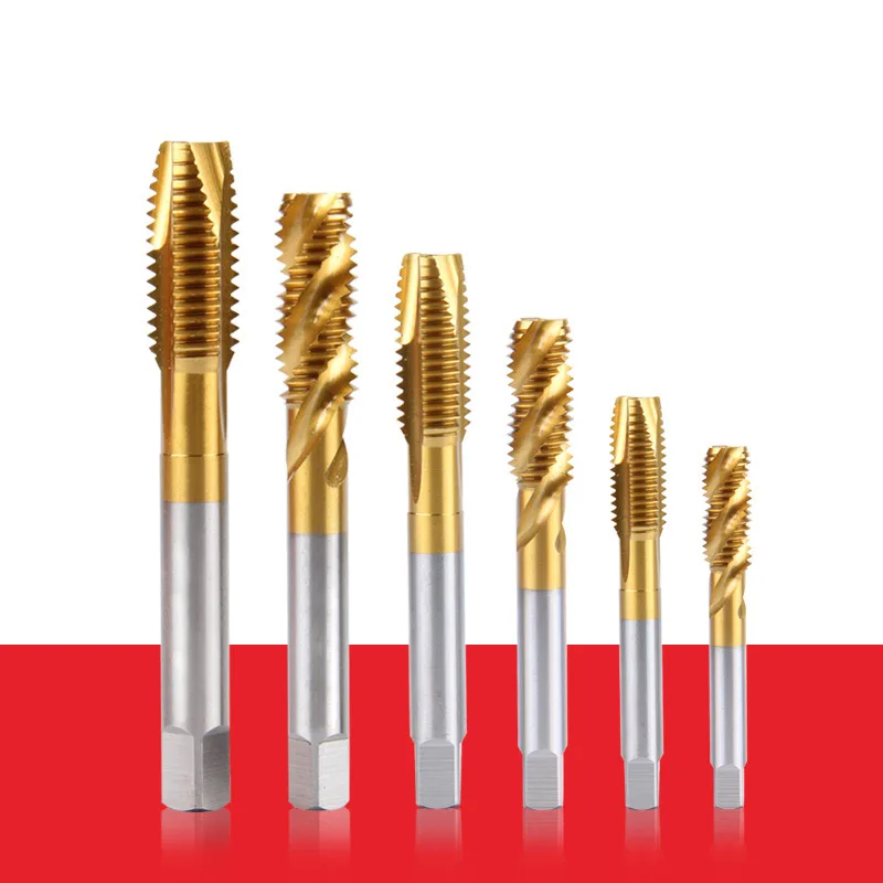 M12 сверло с титановым покрытием прямой паз спиральный кран для нержавеющей стали