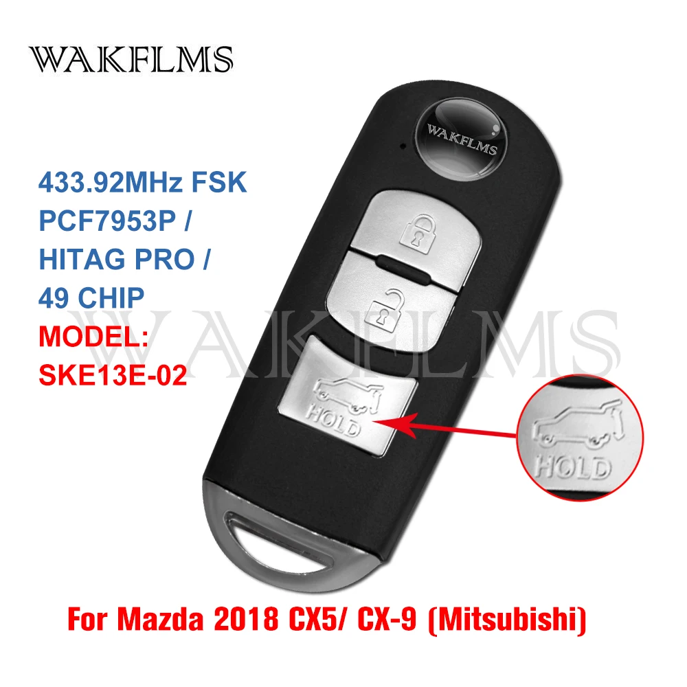 Φ для Mazda SKE13E 02 2017 2018 433MHz PCF7953P безключевой|Ключ от авто| |
