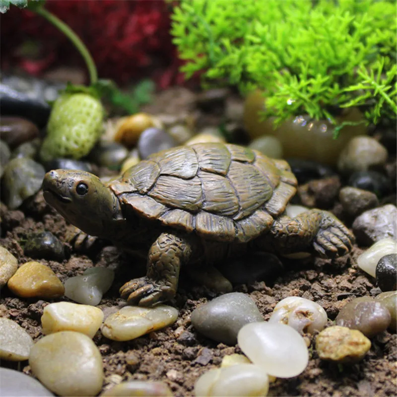 

Lifelike Simulation Resin Tortoise Ornaments Micro Landscape Decoration Gardening Landscaping Balcony Bonsai Tortoise Decoration