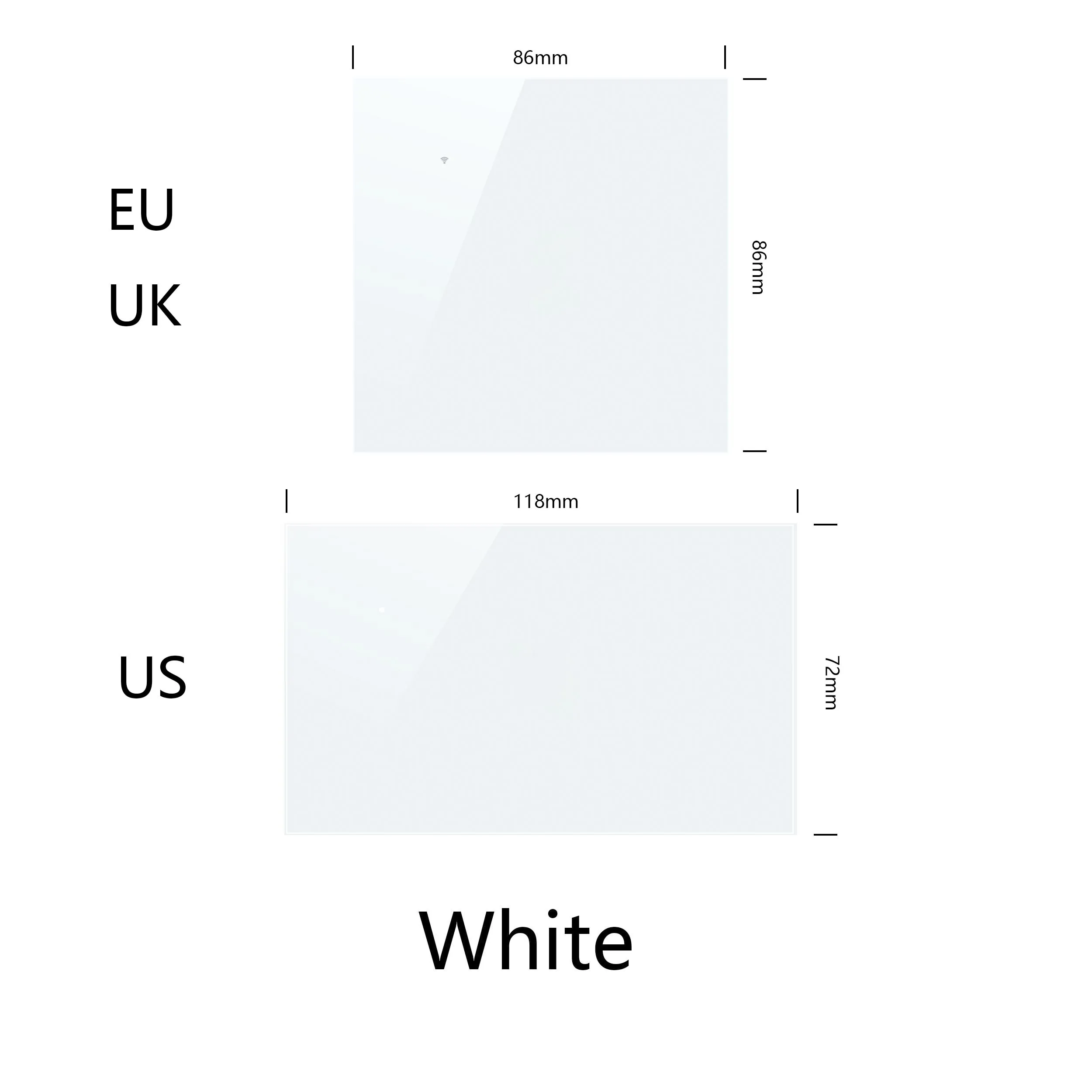 white-Y 1, 2, 3, 4 банды, 2 способа, WiFi, сенсорный выключатель, AC 85 в, 220 В, настенный светильник, переключатель, стандарт ЕС, беспроводной переключатель для умного дома - Цвет: white-Y