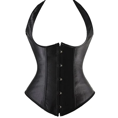 

New Steampunk Steel Boned Lace up Back Sexy Body Bustier Overbust Corset Women Waist Cincher Corsets Black Plus Size S-6XL
