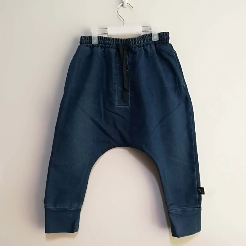 Blue Denim Pants Комплект одежды для детей; коллекция года; сезон осень-зима; StRafina; куртка для мальчиков и девочек; толстовка; брюки; детский топ; футболка; платье; детская одежда - Цвет: Blue Denim Pants