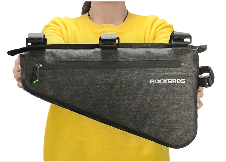ROCKBROS Велосипед Сумка непромокаемые большой Ёмкость MTB дорожный велосипед рама сумка Треугольники чехол Водонепроницаемый шприц для заделки швов сумка панье аксессуары