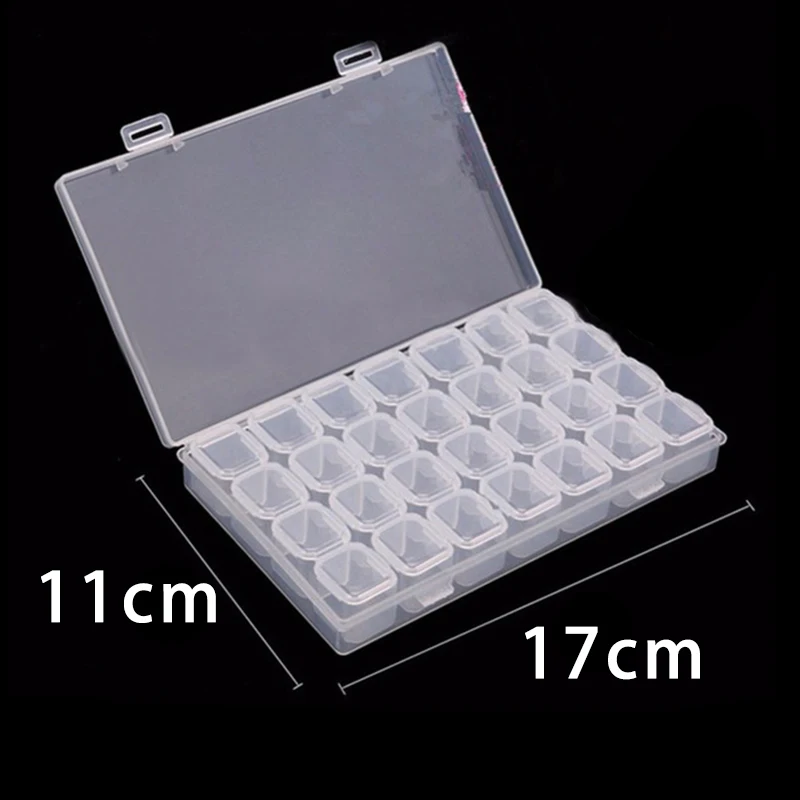 Пластиковый Чехол для алмазной живописи 28 ячеек | Дом и сад