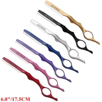 17 5cm 1pcs thinning razors professional sharp barber razor blades hair razors hair cut cutter knife slimming styling tool 6100