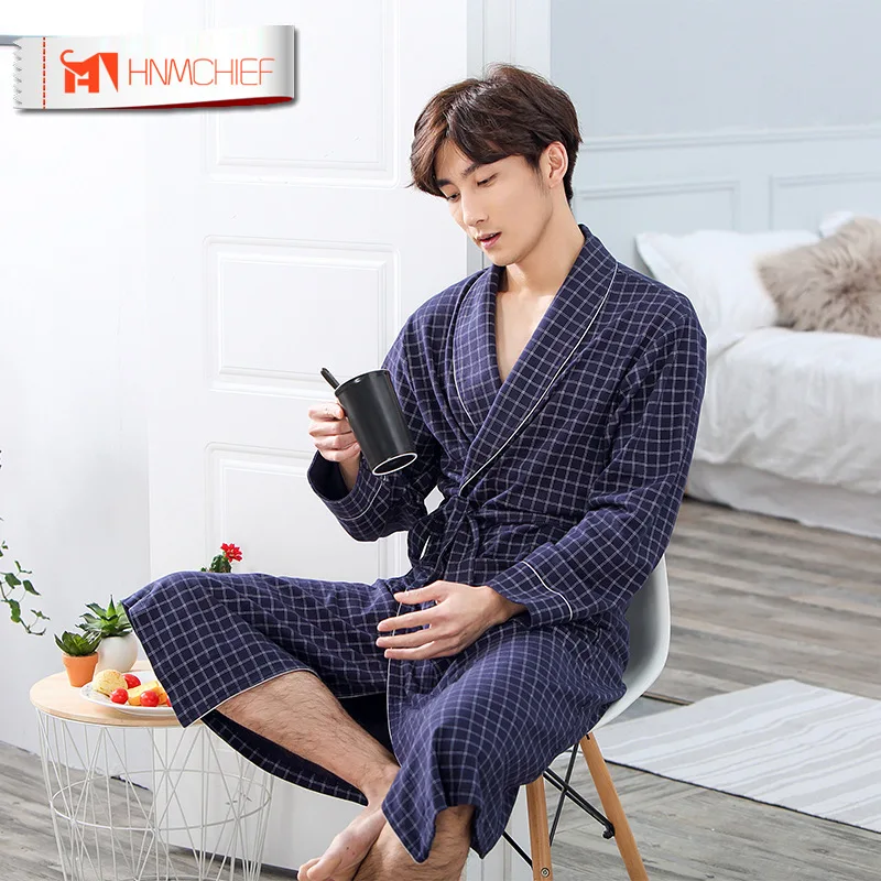 

Распродажа, летнее поглощающее воду модное полотенце HNMCHIEF, банный халат, мужской сексуальный халат, мужской длинный халат