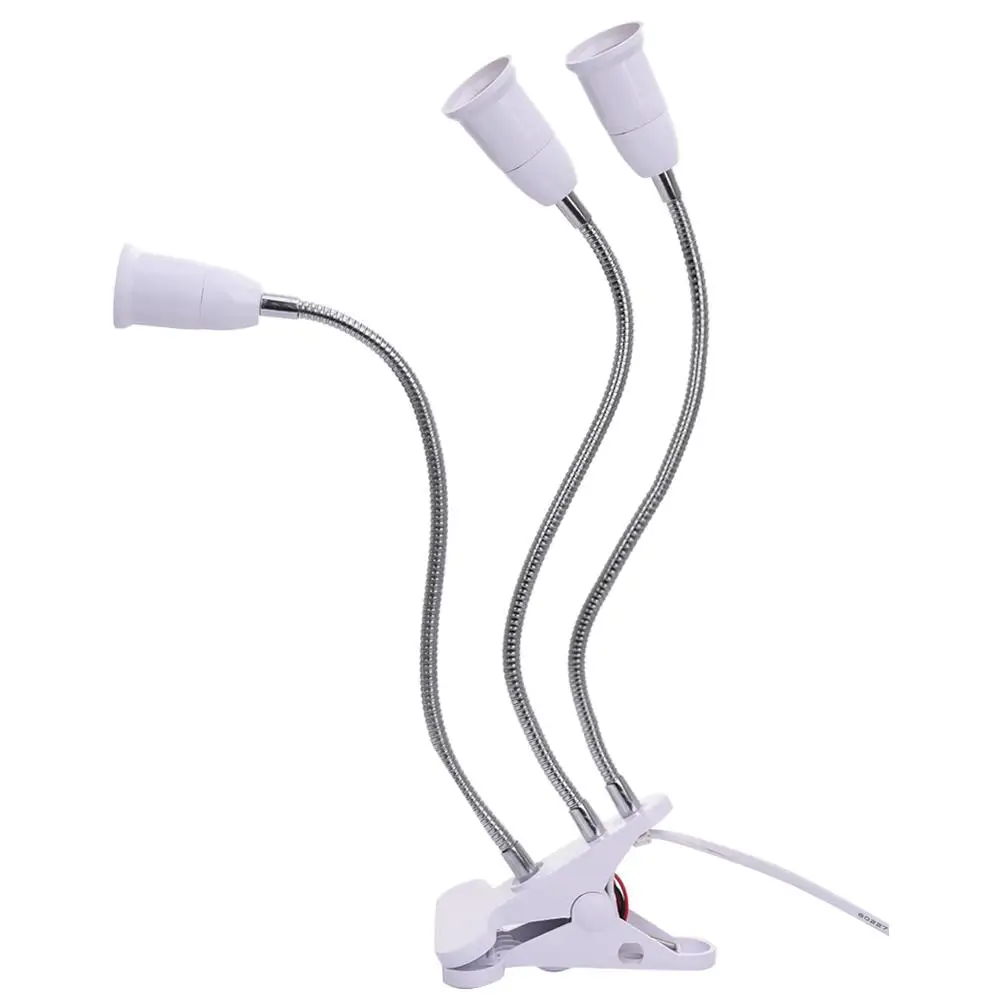 3 Types Indoor Flower LED Gooseneck Plant Grow Light Bulbs Greenhouse Growth E27 Lamp-Bases Lighting Desk Clip Holder EU/US Plug
