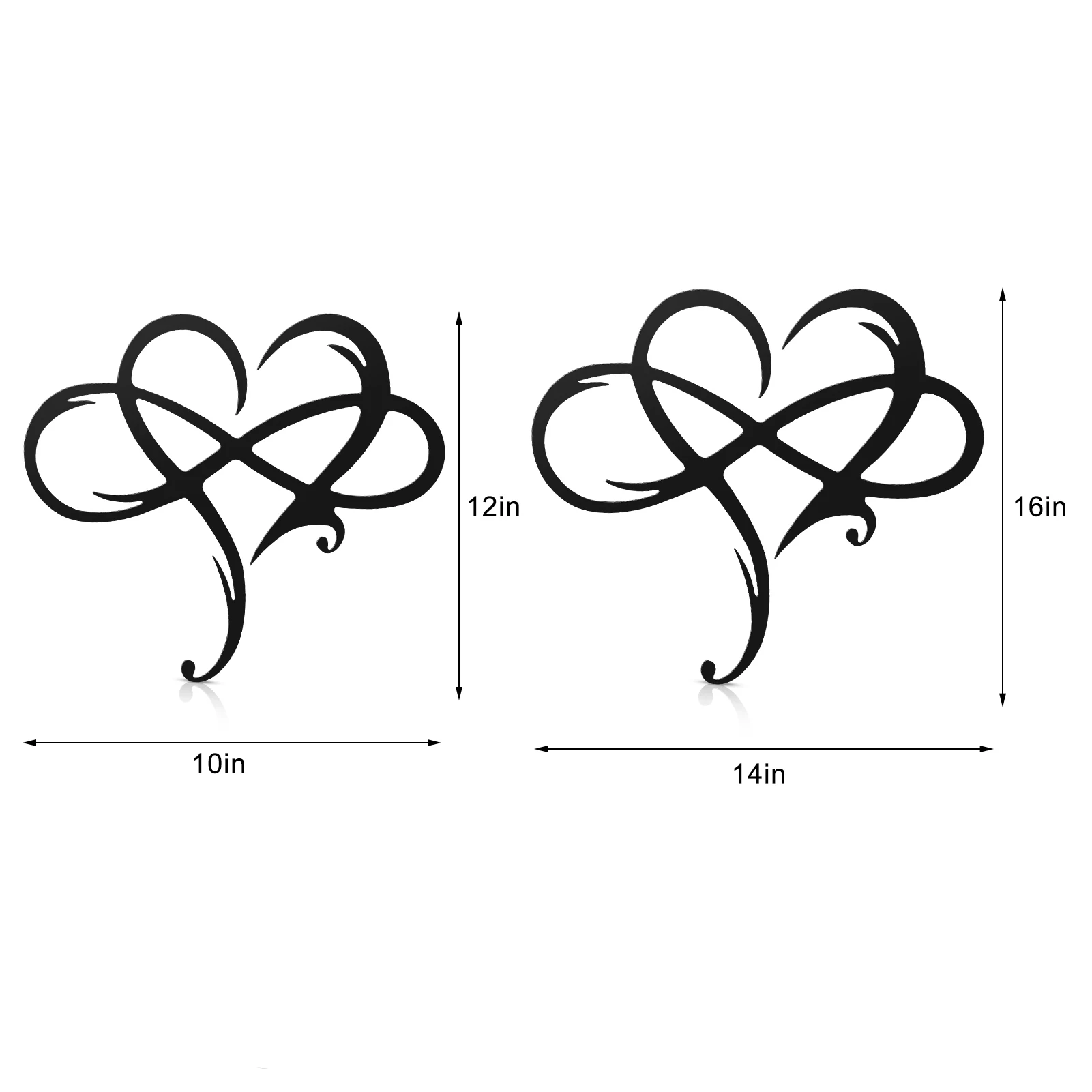 

Newly Infinity Heart Steel Wall Decor Metal Wall Art Love Wall Sign for Home Wedding Decor