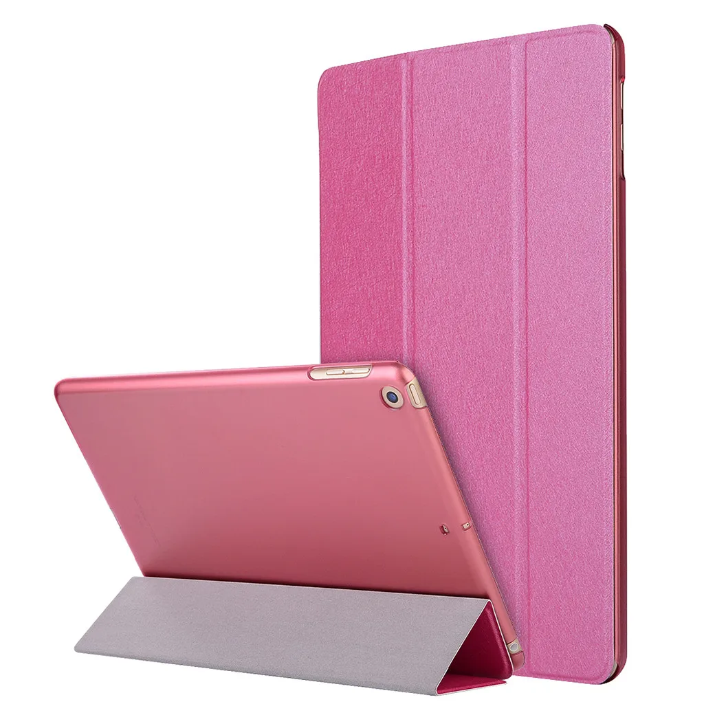Hot Pink Жесткий чехол из ПК Жесткий Чехол для ipad 10," 7-го поколения чехол для планшета Прочный и моющийся для apple ipad Авто Пробуждение - Цвет: Hot Pink