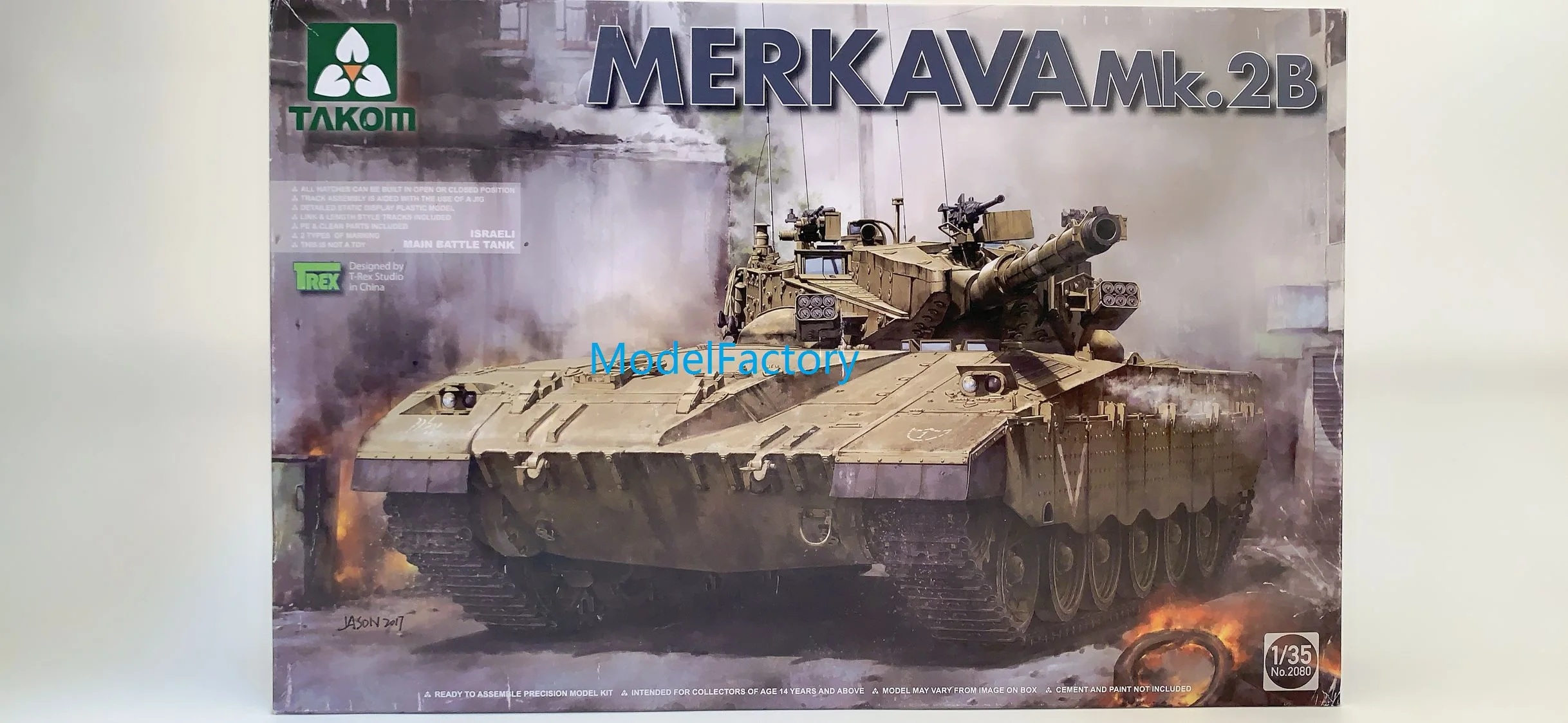 Модель основного боевого танка из Израиля Takom 2080 1/35 IDF Merkava Mk.2B| |