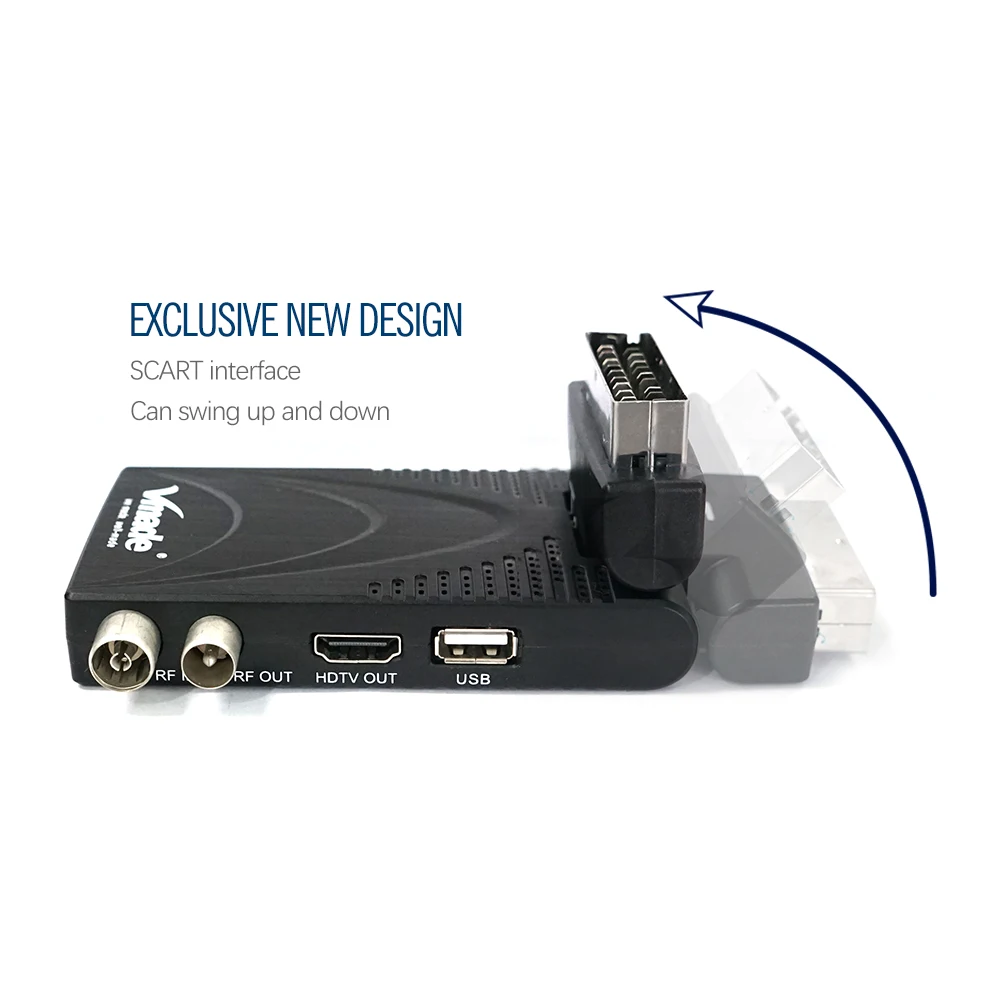 Vmade DVB T2 Маленький цифровой телевизор Box приемники с SCART H.265/HEVC MPEG4 HD для Европы