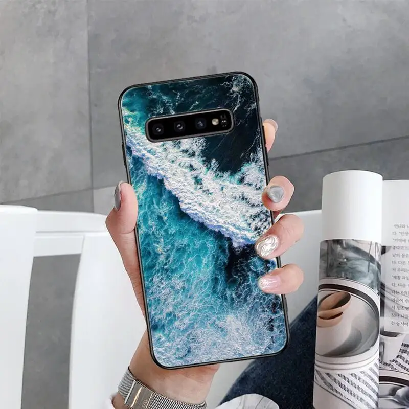 

Waves big sea landscape Phone Case For Samsung Galaxy S7 S8 S9 S10 S10e S20 s21 s30 plus lite Ultra 5g
