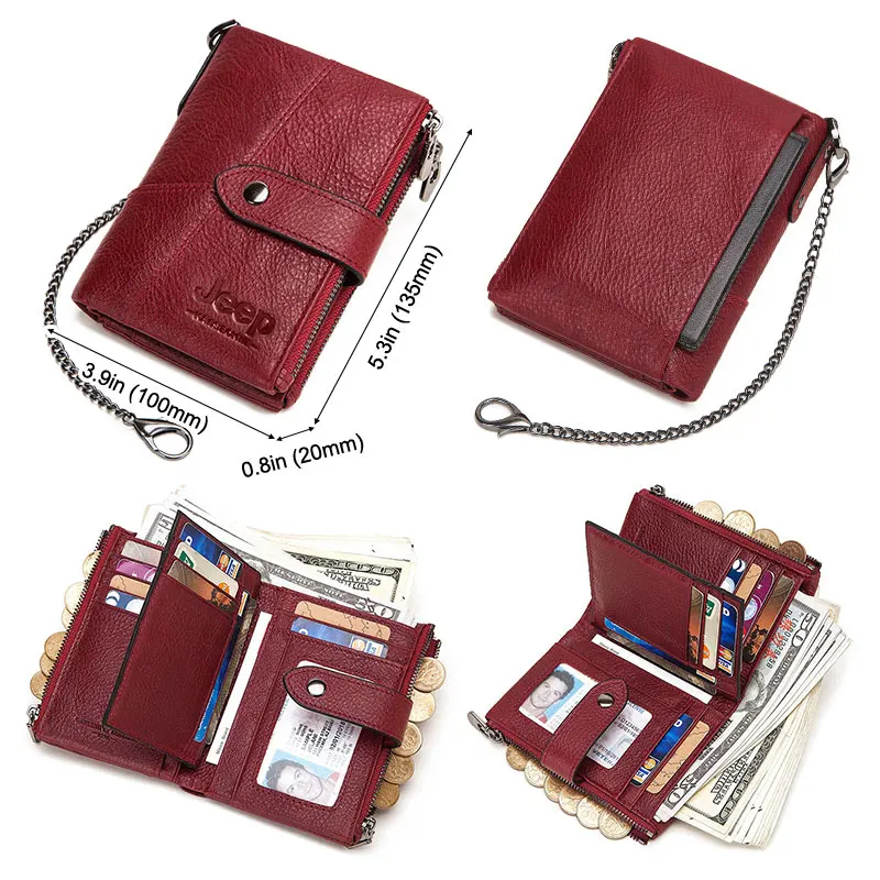 2020 кошелек из натуральной коровьей кожи Rfid женский для монет модная женская