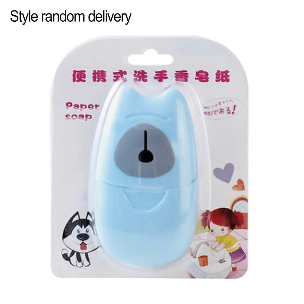 

Handy Disposable Boxed Soap Paper Travel Portable Hand Washing Box Scented Slice Sheets Mini Soap Paper