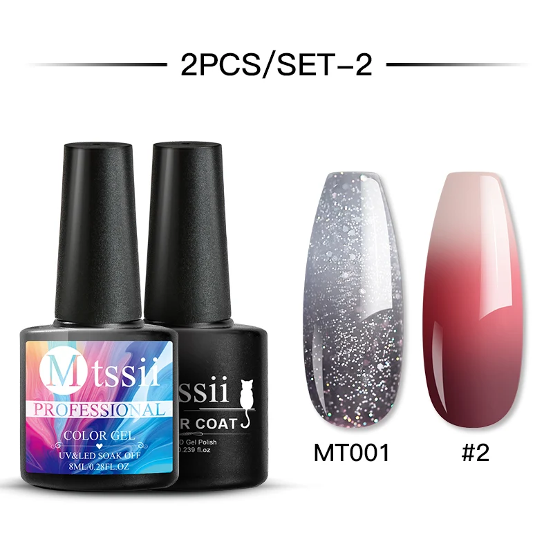 Гель-лак для ногтей Mtssii меняющий цвет под воздействием температуры | Красота и