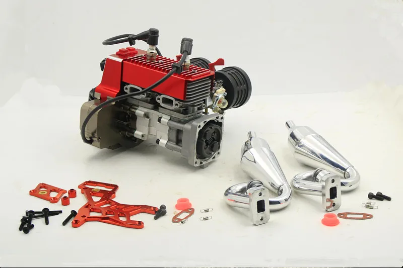 Двухцилиндровый двигатель, 60CC двигатель для 1/5 ROVAN HPI KINGMOTOR ③ GTB MCD rc автозапчасти
