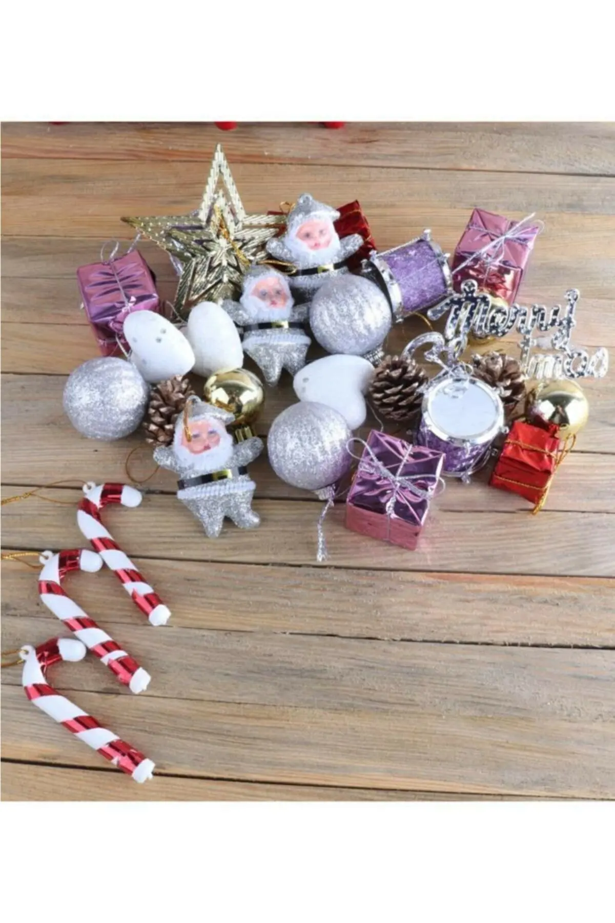 

Christmas Pine Tree Süsü Luxury Mixed Package Home Party Christmas Decoration Gift Box Star 29 Parça