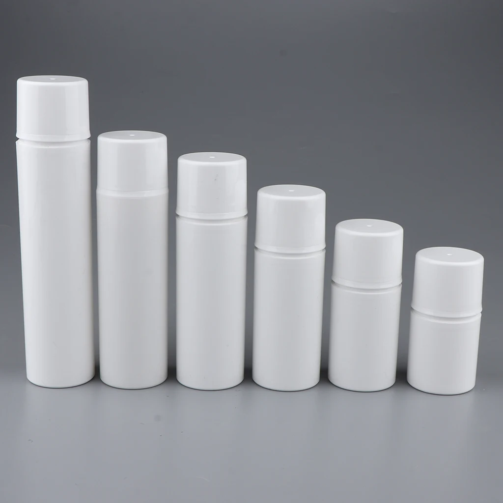 Безвоздушная бутылка 2 шт. белая герметичная Вакуумная насос для лосьона