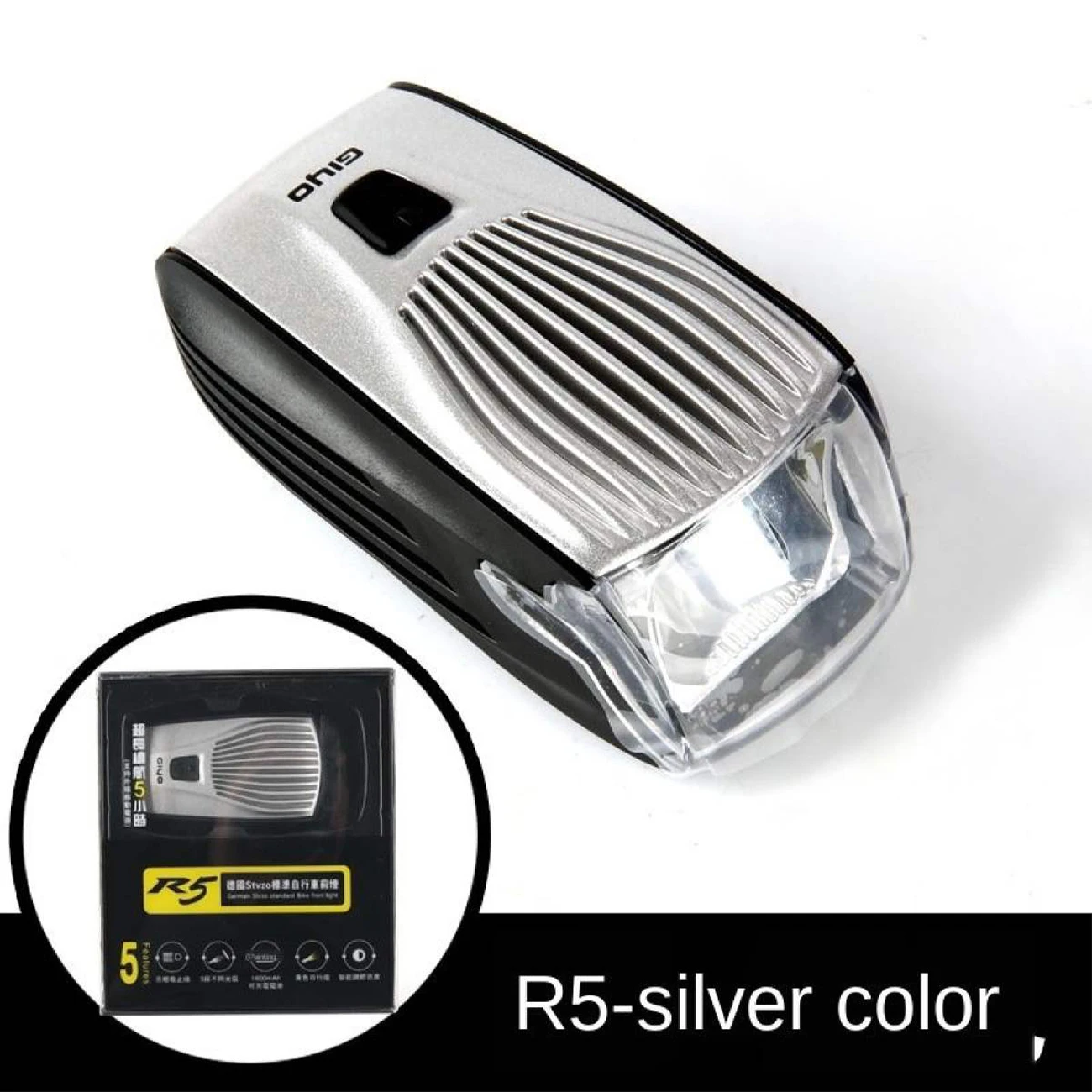 

Bike Front Safety Light USB Rechargeable Bicycle LED Flashlight Headlight Cycling Lamp Handlebar Front Light