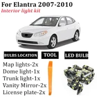 Комплект светодиодных ламп 8X Canbus T10, лампы для салосветильник Hyundai Elantra, 2007, 2008, 2009, 2010