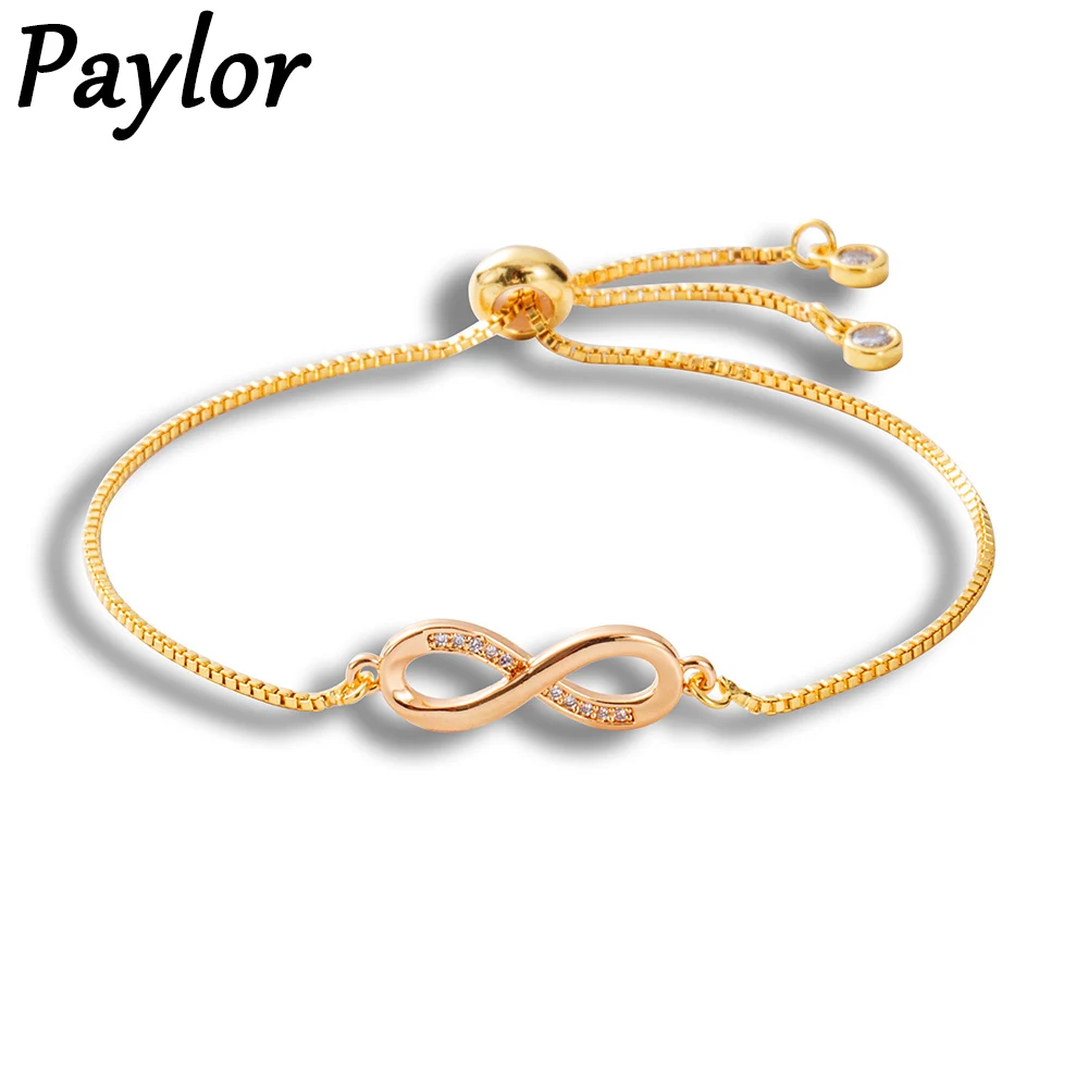 Paylor 2020 роскошные европейские модные браслеты для женщин кубический цирконий