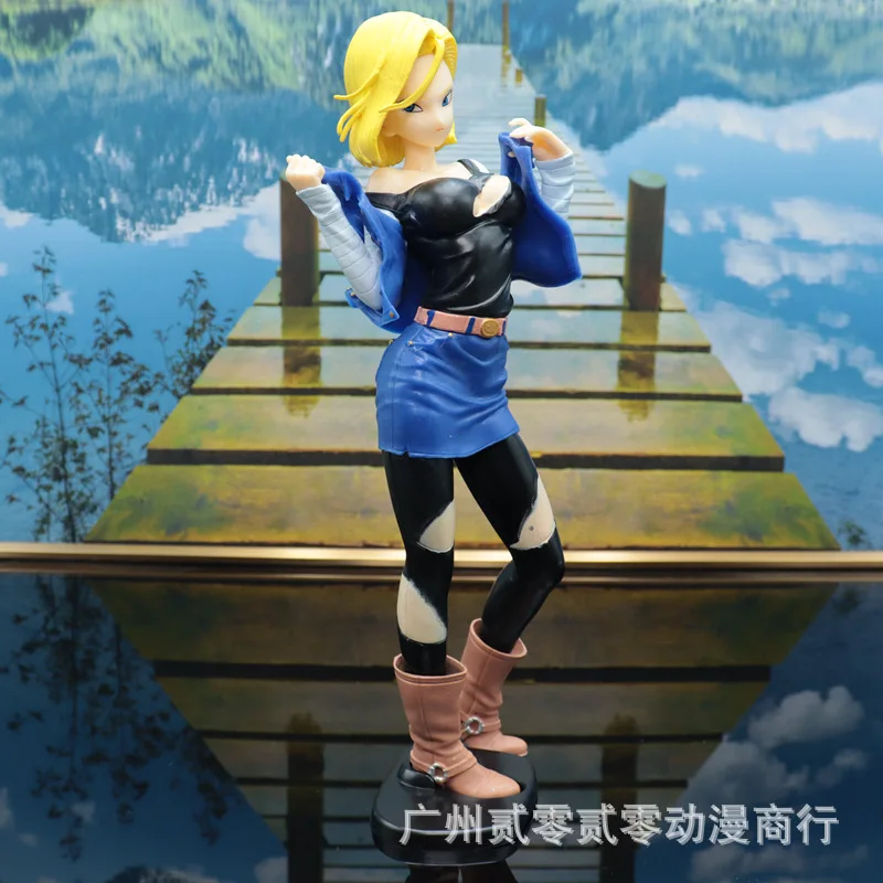 

Dargon Ball Z Android 18 Figure Battle Damage Green Birthday Christmas Gifts Collection Ornaments