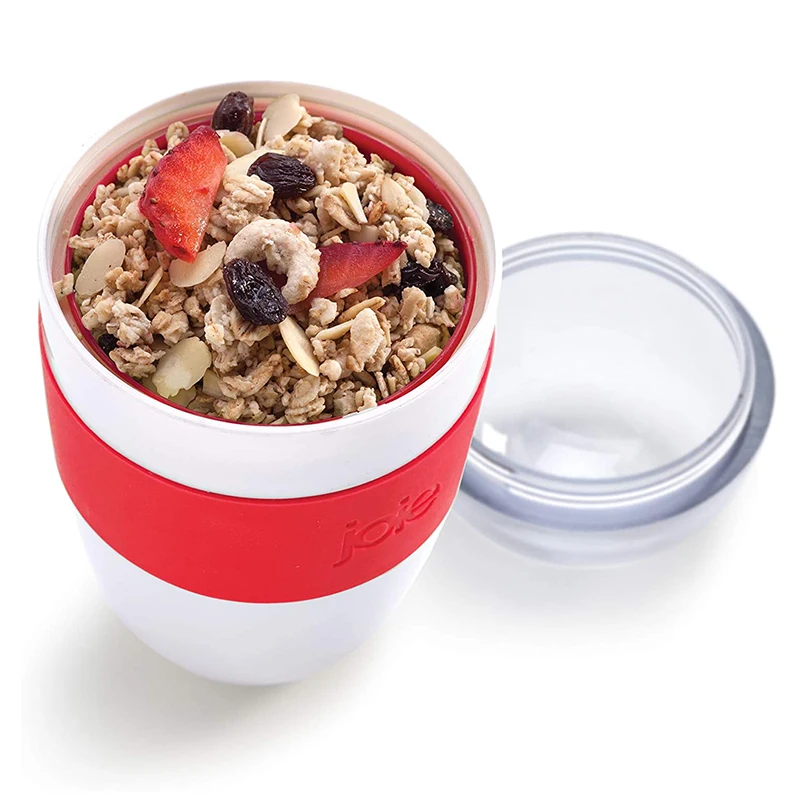 

Cold Yogurt Bottle Oatmeal Cup Portable and Convenient Pudding with Lid and Spoon for Breakfast Milk Cup Ready To Eat and Drink