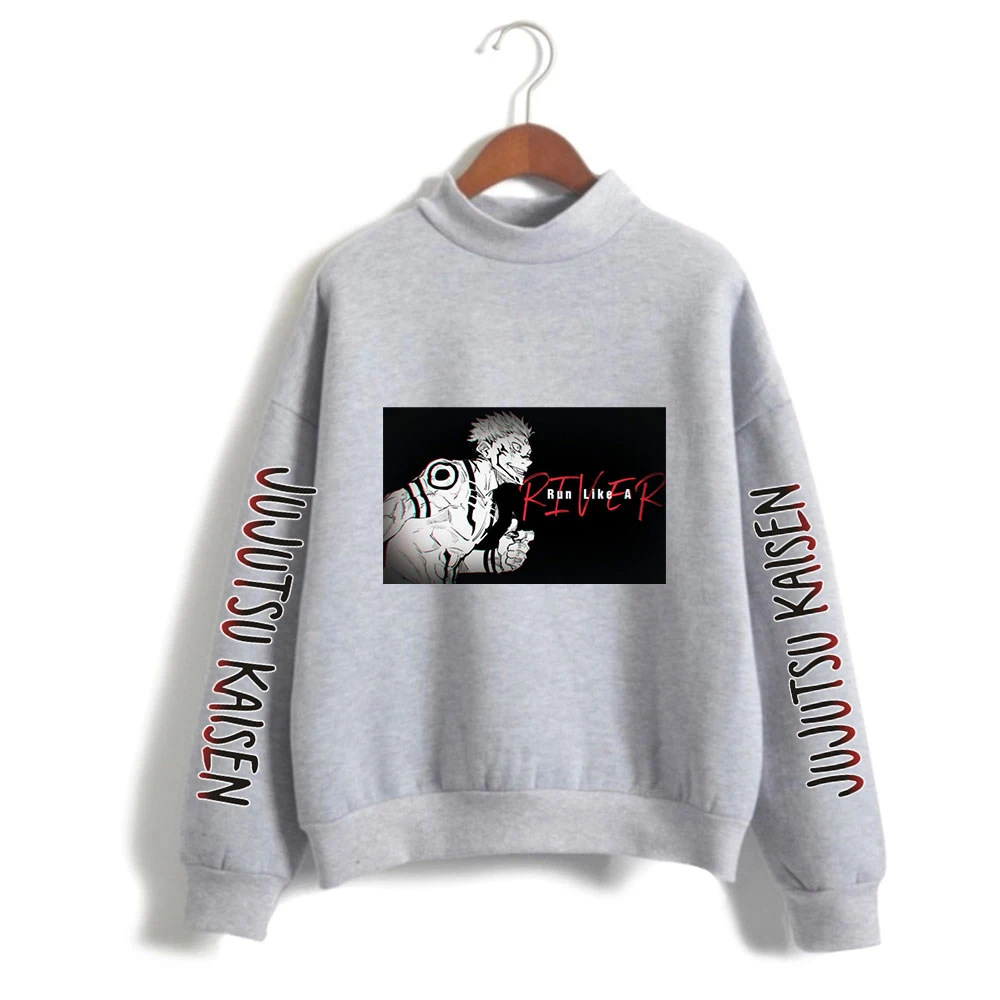 

jujutsu kaisen Fashion Print Turtleneck Sweatshirts Women/Men Long Sleeve Sweatshirts 2020 Hot Sale Casual Streetwear Clothes