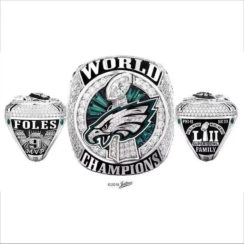 Мужское кольцо в стиле хип хоп Филадельфия Eagles|Индивидуальные Кольца| |