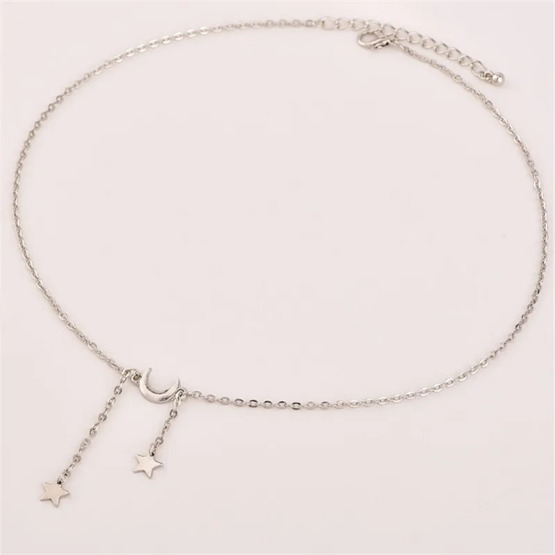 

Jewelry Gifts Women New Creative Personality Moon Pentagram Pendant Necklace