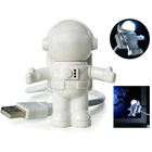 Светодиодный ночник с USB, мини-светсветильник льник в форме астронавта, гибкая лампа для чтения, ноутбука, внешнего аккумулятора