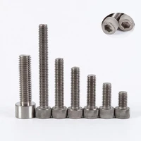 5pcs titanium screw m3m4m5m6m8 length 6 50mm socket head hex