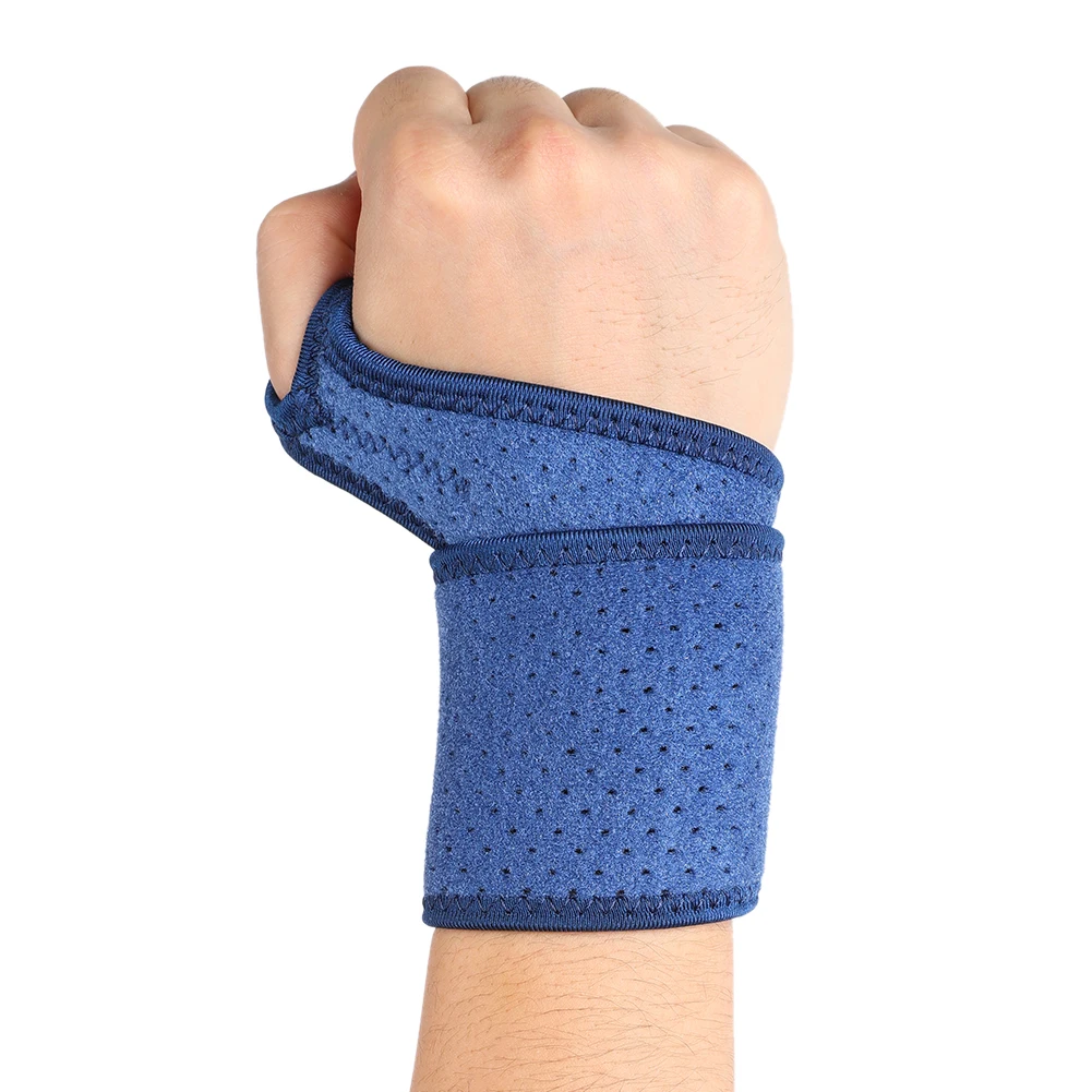 

Navy Blue Wrist Support Universal Concise Comfortable Easy To Carry Prevent Sprained Wrist Protector Effectively Relieve Pain
