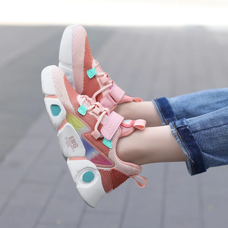 2022 Spring Autumn Brand Children Shoes Non-slip Kids Running Boys Fashion Breathable Sneakers Girls Casual Sports | Детская одежда и