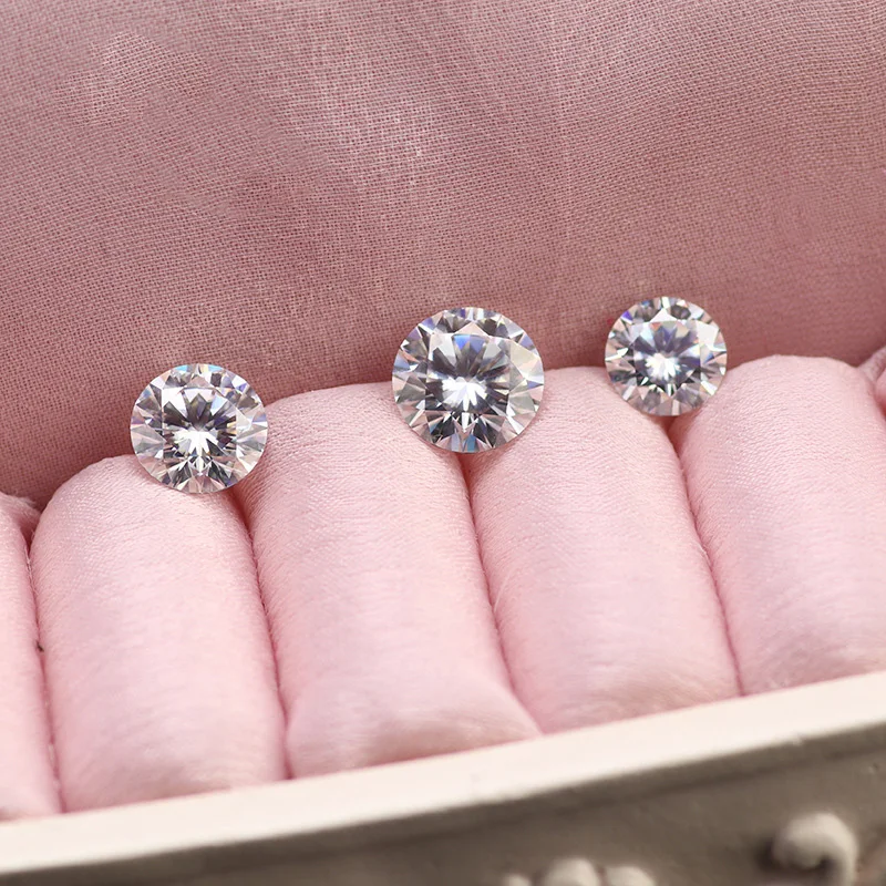 Свободные бриллианты GH бесцветные бриллиантовые круглые огранки VVS драгоценные