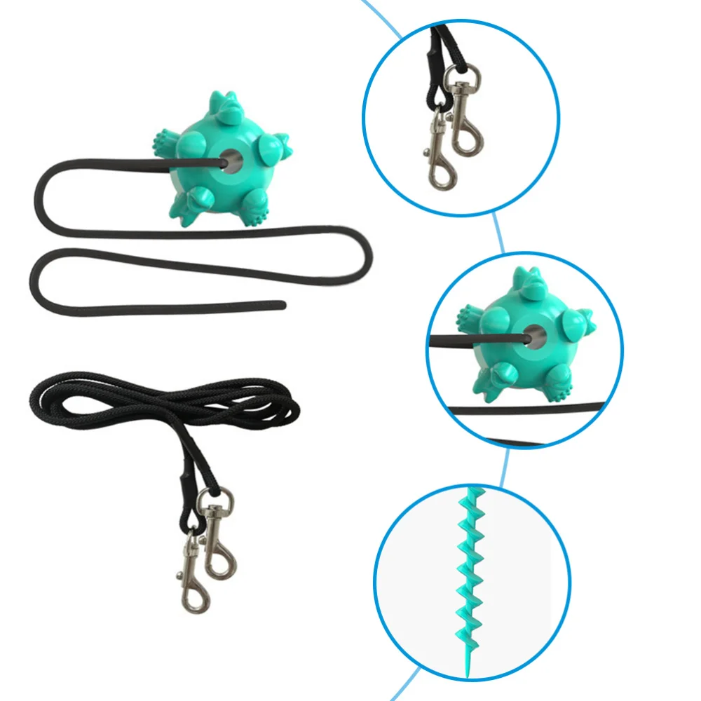 

1 Set Tie Out Cable for Dog Grinding Tie Out Stake Dog Hauling Cable Kit