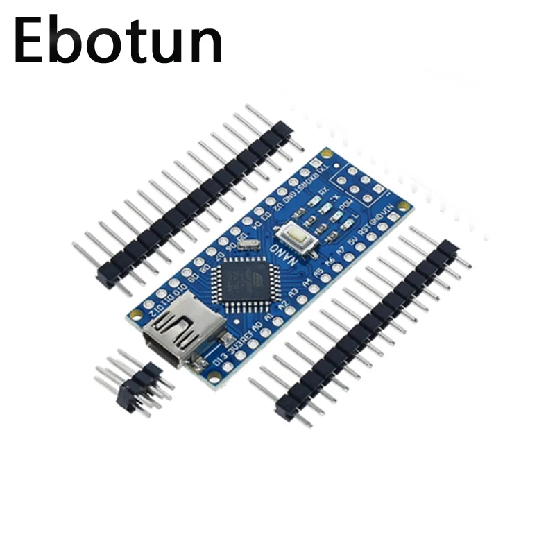 Плата Atmega328 ATMEGA328P Nano V3 совместимая с Загрузчиком USB-драйвером CH340 16 МГц |