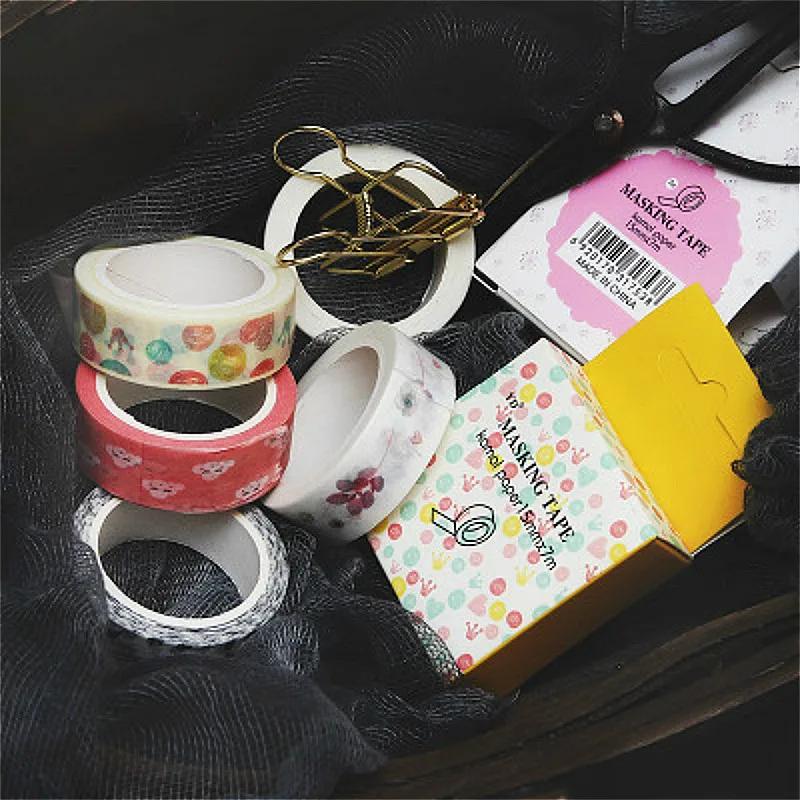 Клейкая лента для скрапбукинга цвет в ассортименте 1 шт|Офисный скотч| |