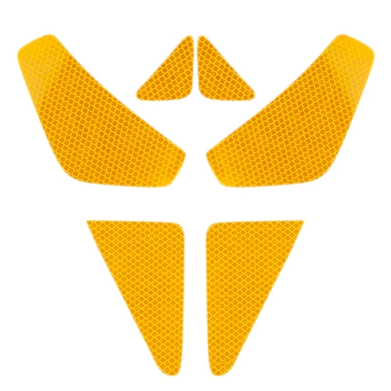 

4PCS Car Door Reflective Warning Stickers for Tesla Model 3 Safety Warning Mark Open High Reflective Strips