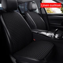Car Seat Cover Front/Rear Flax seat Protect Cushion Automobile Seat Cushion Protector Pad Car cover mat Protect